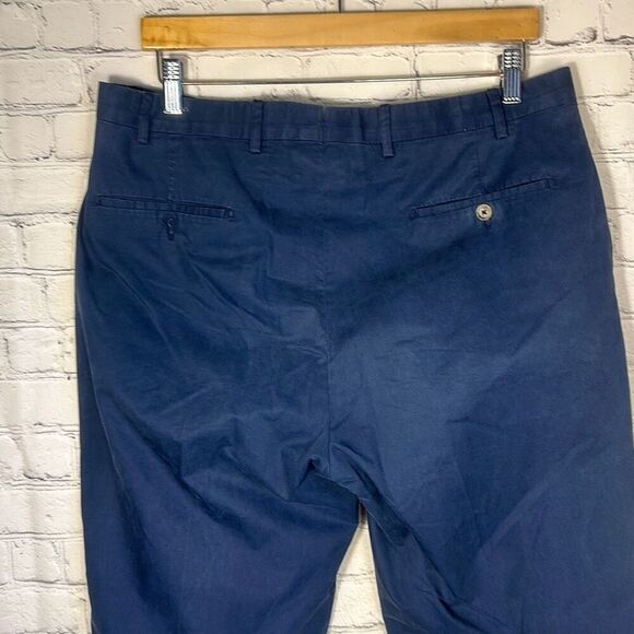 Peter Millar Lightweight Blue Cotton Khaki Dress Pants size 36 - Picture 4 of 8